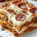 Pepperoni Pizza Lasagna with a Crispy Twist: Discover the Ultimate Comfort Food Delight! 6 Pepperoni Pizza Lasagna with a Crispy Twist