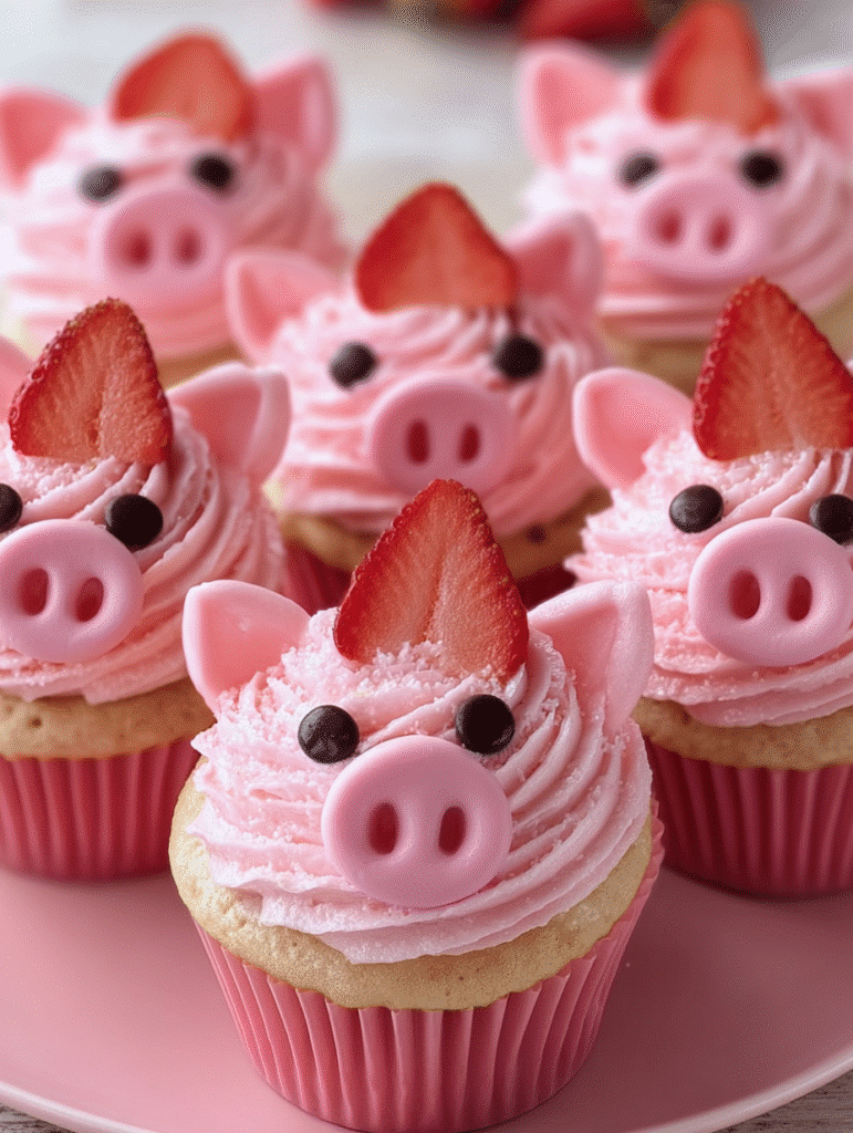 Piggy Face Cupcakes: Whimsical Treats for Any Occasion! 5 Piggy Face Cupcakes