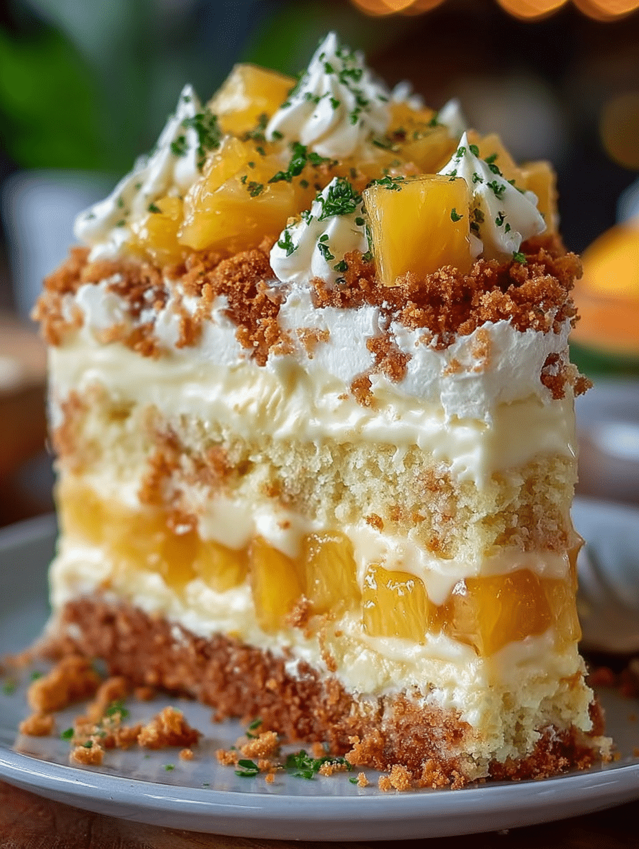 Pineapple Citrus Crumble Cake