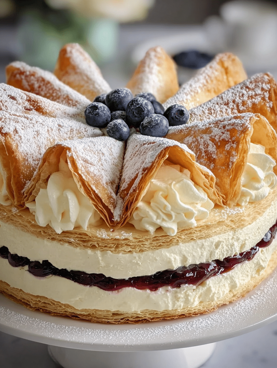 Puff Pastry Berry Cream Cake: A Delightfully Easy Recipe 2 Puff Pastry Berry Cream Cake