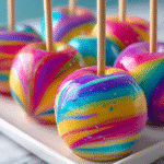 Rainbow Candy Apples: A Colorful Treat for Everyone! 6 Rainbow Candy Apples