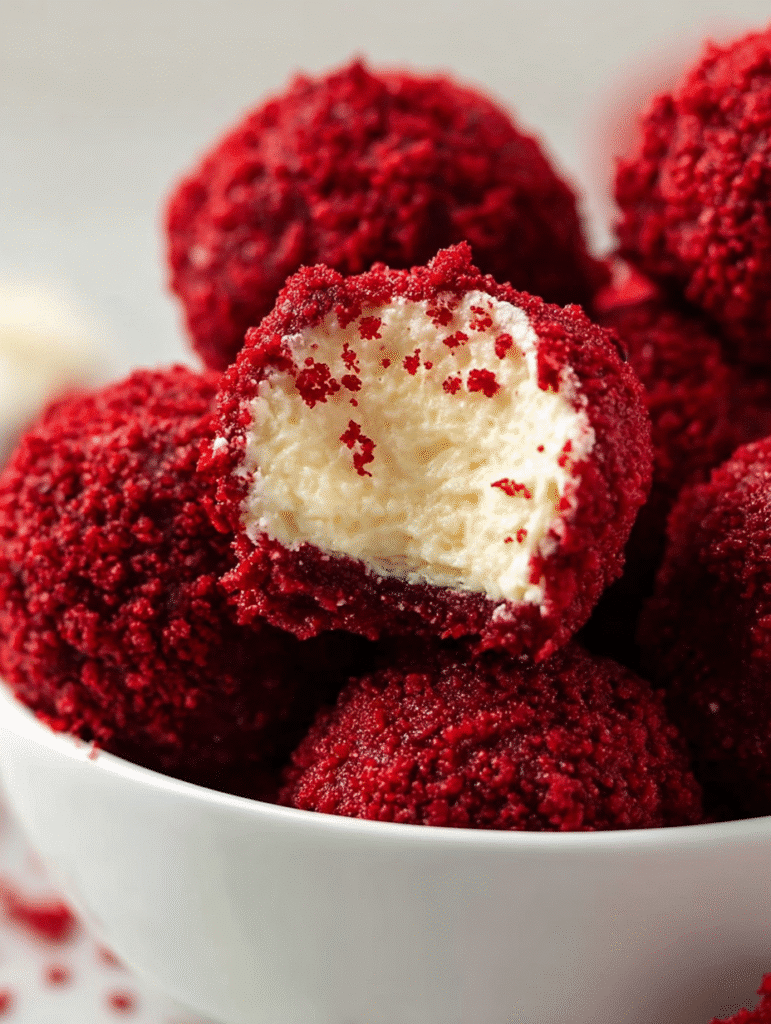 Red Velvet Cheesecake Balls