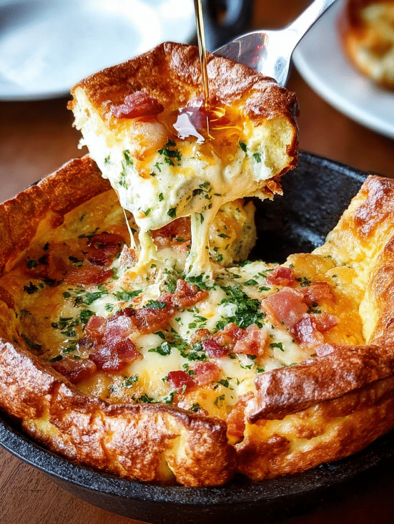 Savory Cheddar & Bacon Dutch Baby