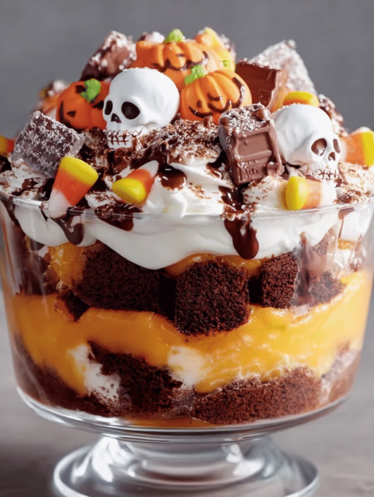 Spooky Halloween Trifle