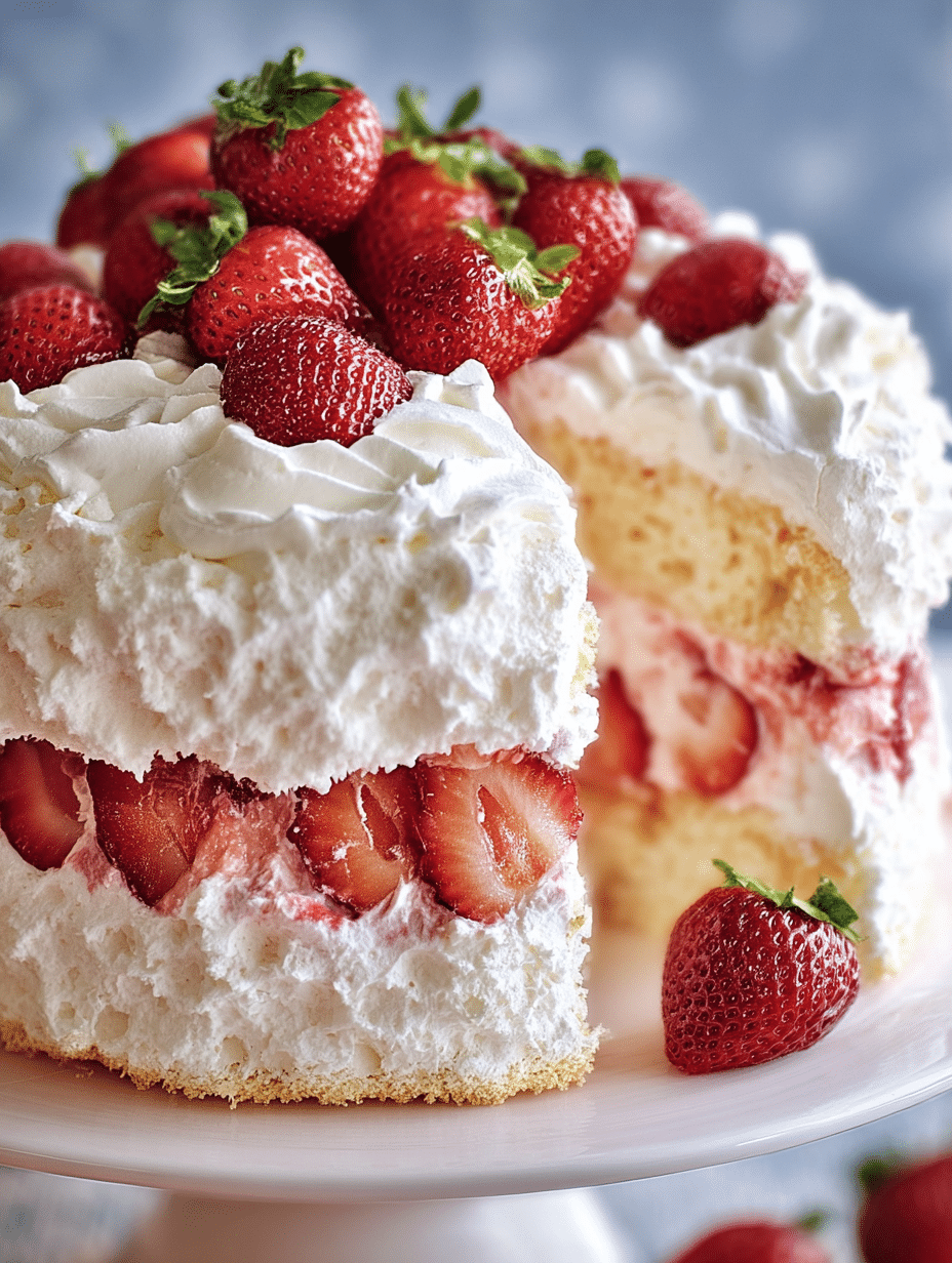 Strawberry Angel Cake