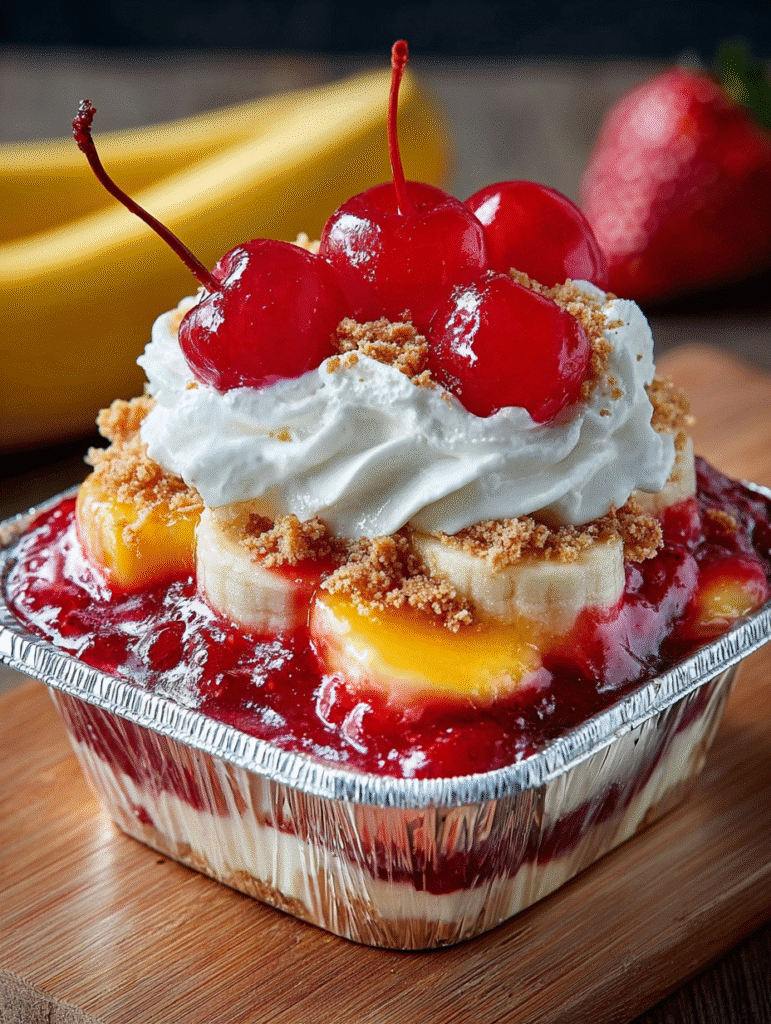 Strawberry Banana Crunch Cake Cups