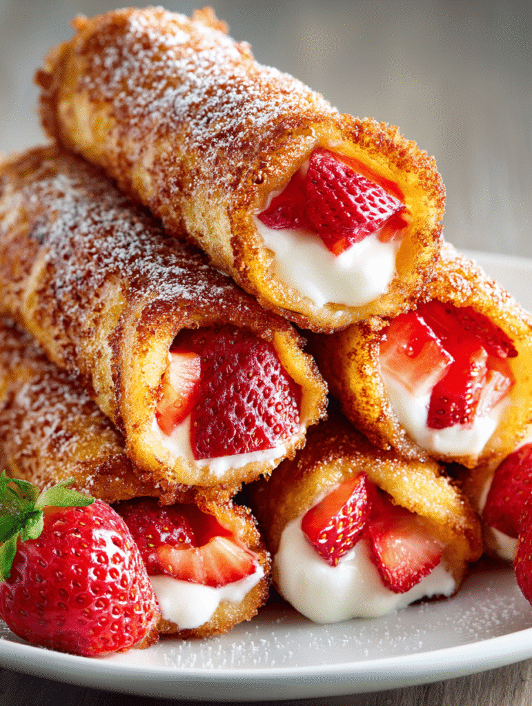 Strawberry Cheesecake French Toast Roll-Ups: A Sweet Delight! 5 Strawberry Cheesecake French Toast Roll-Ups