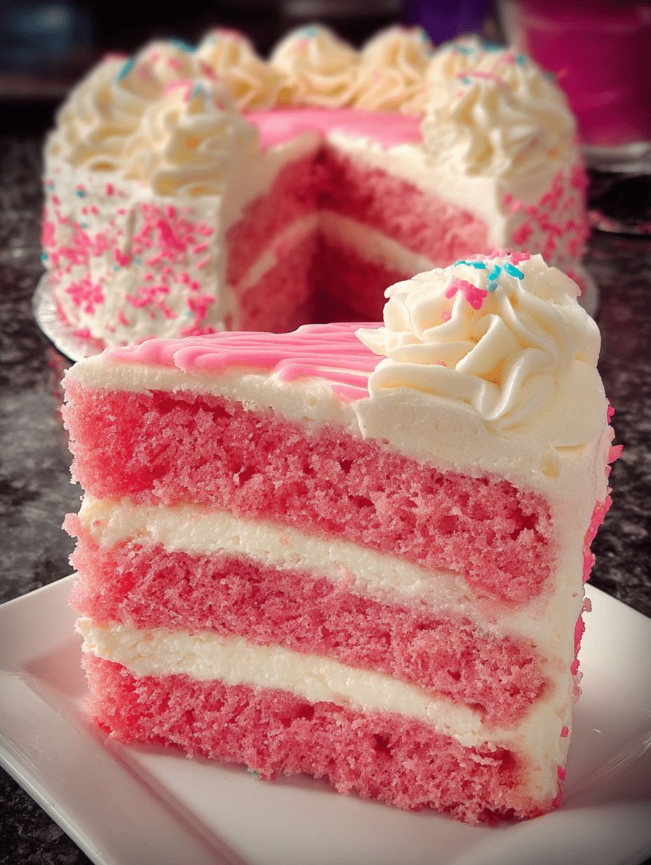 Strawberry & Cream Layer Cake