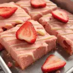 Strawberry Fudge Bars with Fresh Berries: Easy Recipe! 3 Strawberry Fudge Bars with Fresh Berries