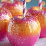 Sunset Glow Candy Apples