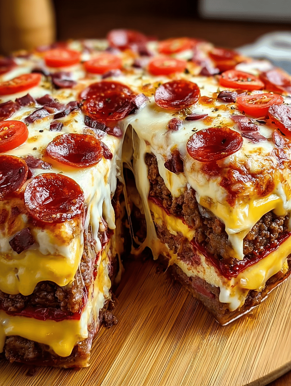 Ultimate Stuffed Layered Pizza Pie: A Delicious Delight! 4 Ultimate Stuffed Layered Pizza Pie
