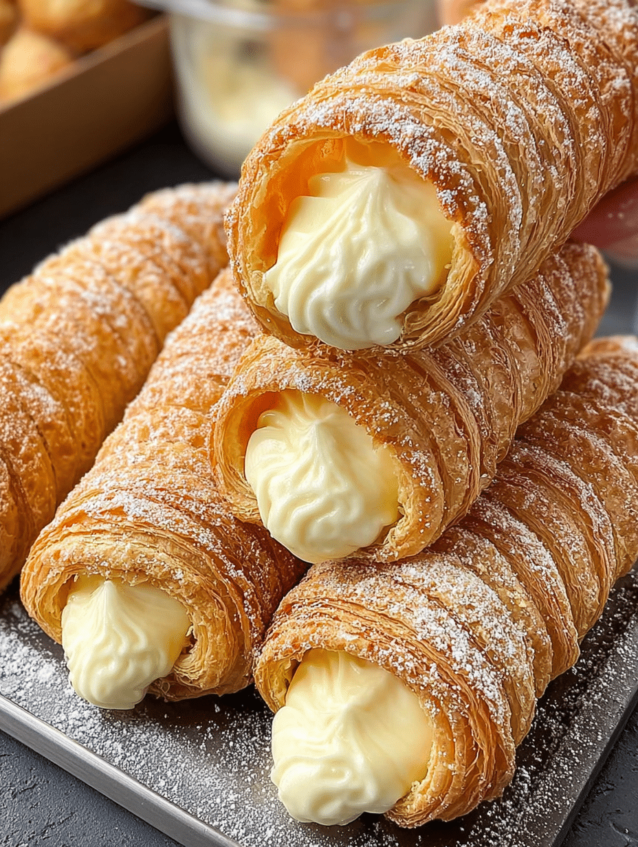 Vanilla Cream Horns