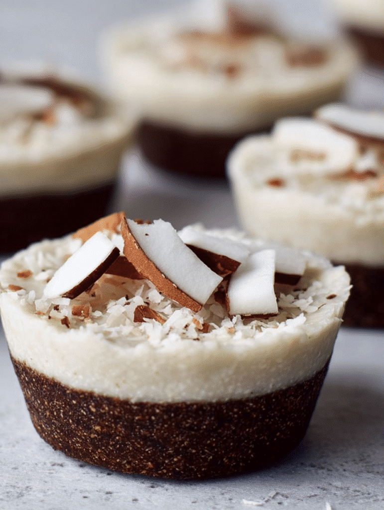 6-Ingredient No-Bake Vegan Coconut Cups