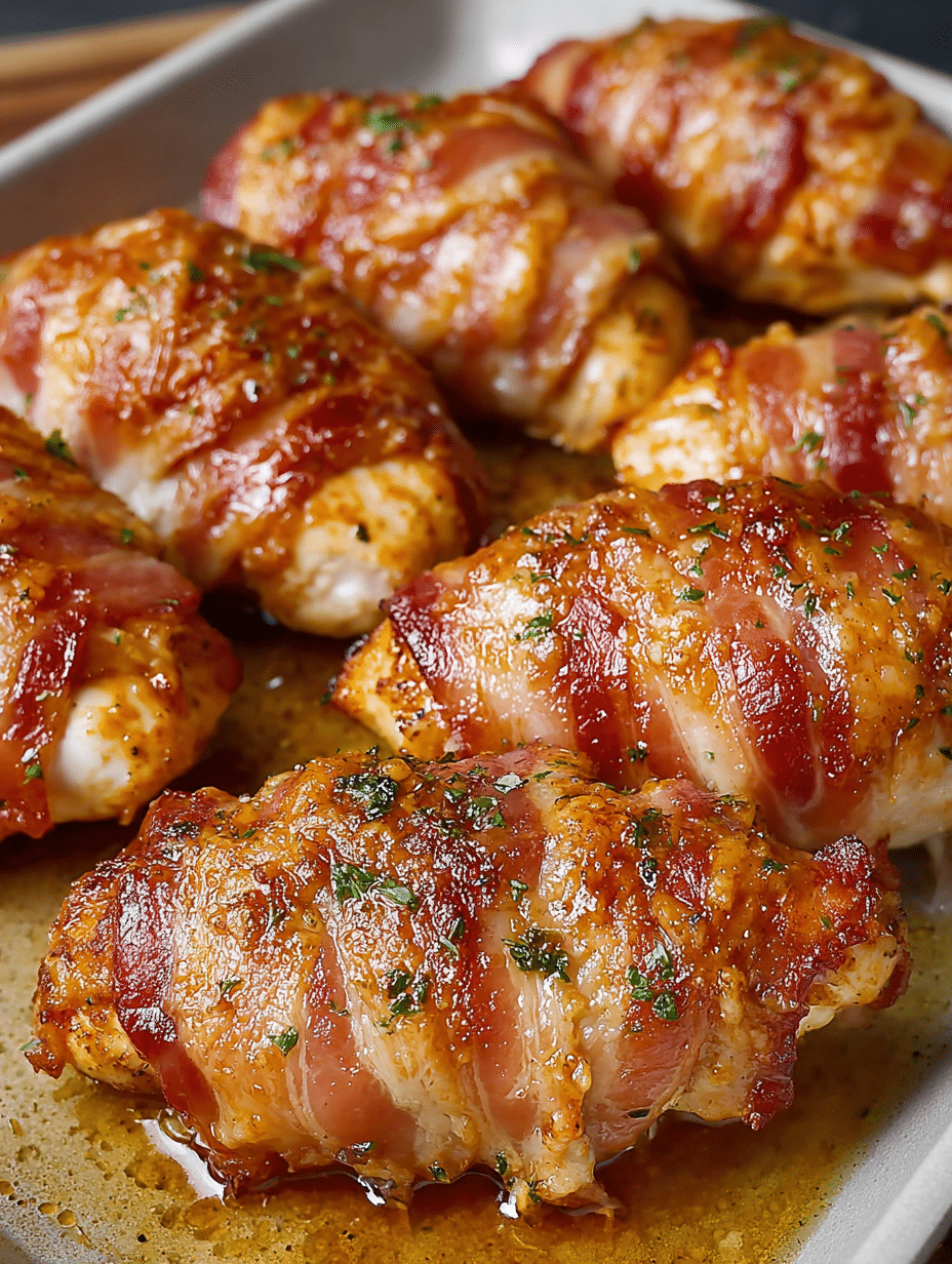 Bacon-Wrapped Garlic Parmesan Chicken: A Delicious Recipe! 4 Bacon-Wrapped Garlic Parmesan Chicken