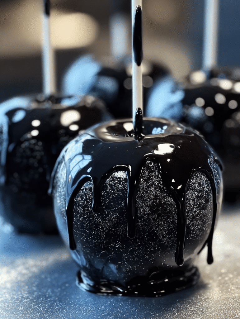 Black Poison Candy Apples
