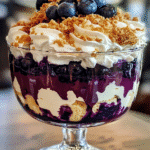 Blueberry Cheesecake Trifle Delight is a must-try dessert! 3 Blueberry Cheesecake Trifle Delight
