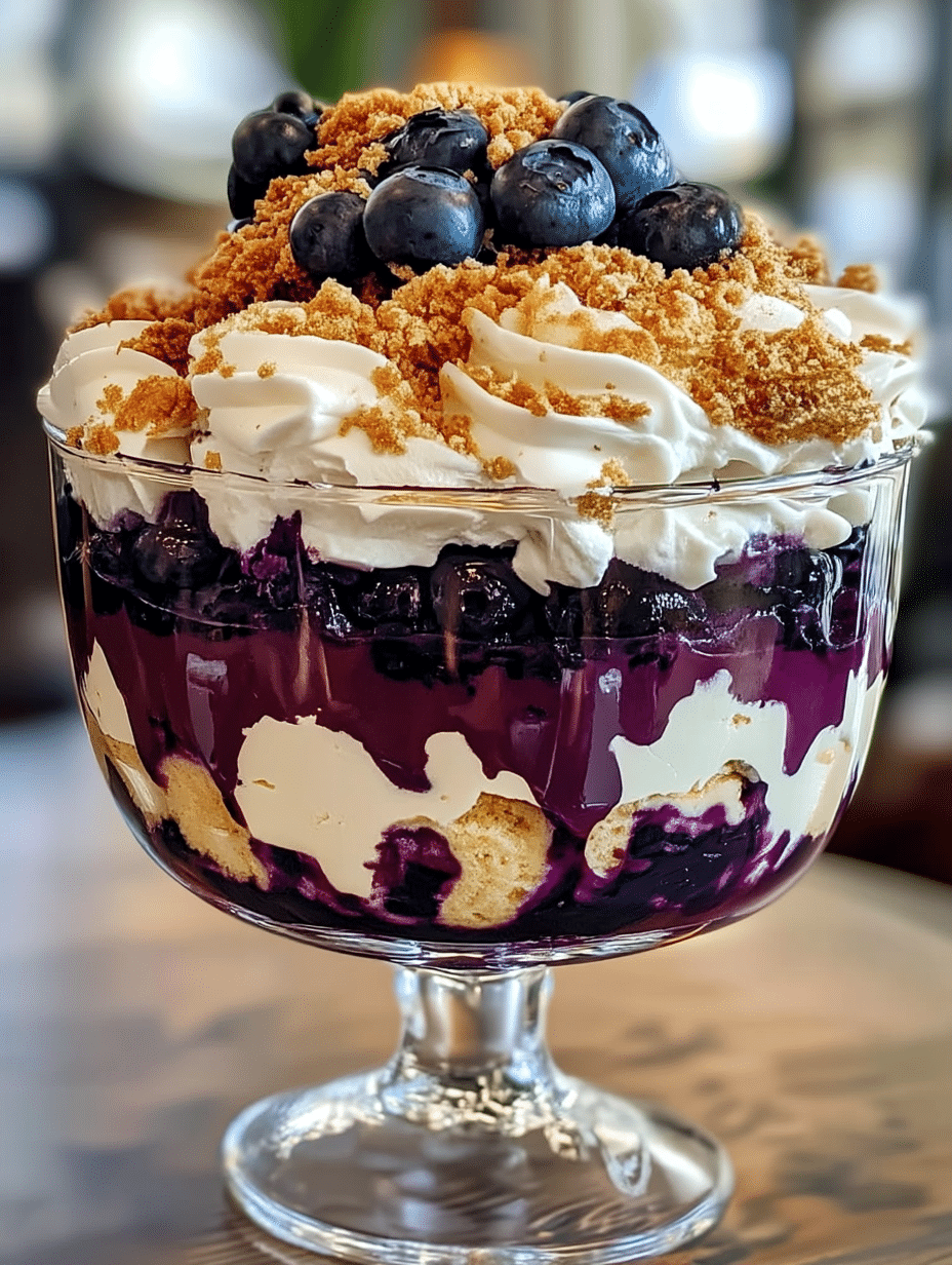 Blueberry Cheesecake Trifle Delight