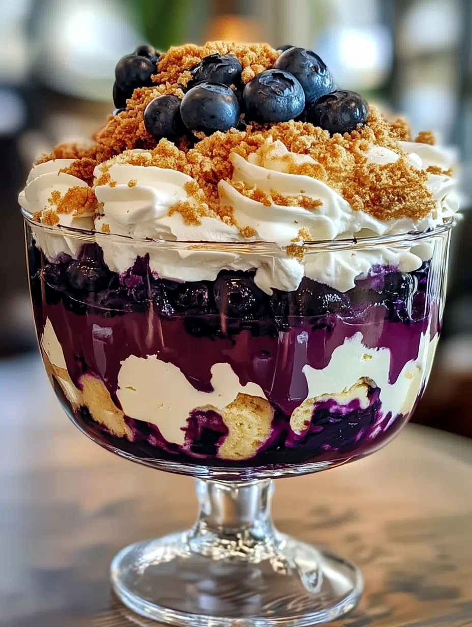 Blueberry Cheesecake Trifle Delight