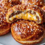 Cheeseburger Pretzel Bombs