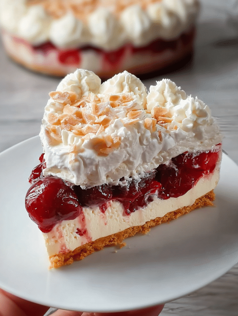 Cherry Cloud Cream Pie