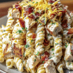 Chicken Bacon Ranch Pasta Stack: A Must-Try Recipe! 3 Chicken Bacon Ranch Pasta Stack