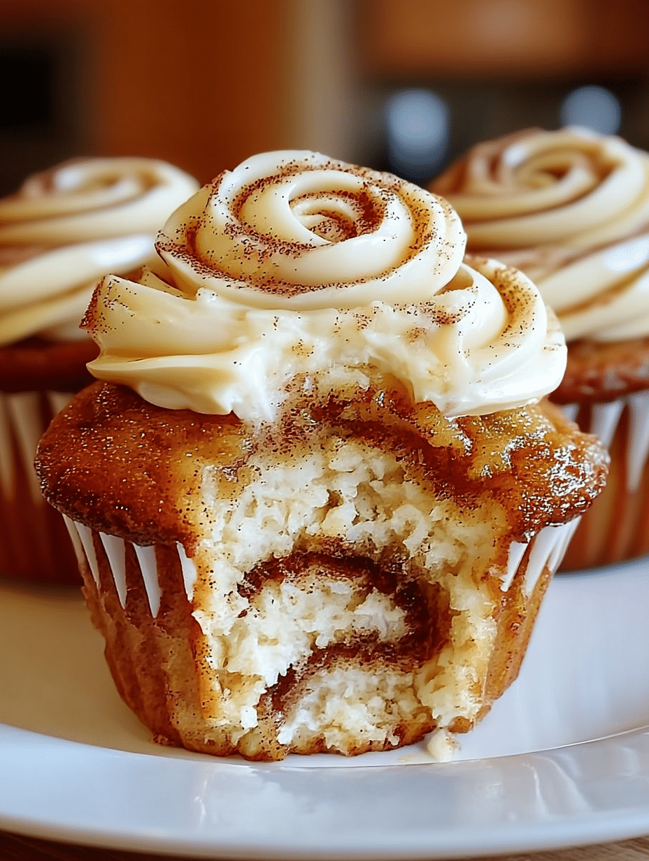 Cinnamon Roll Cupcakes