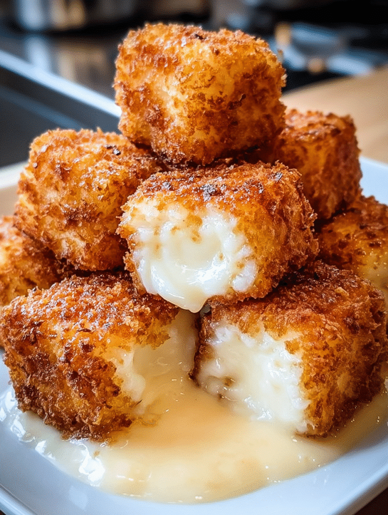 Creamy Fried Milk Bites