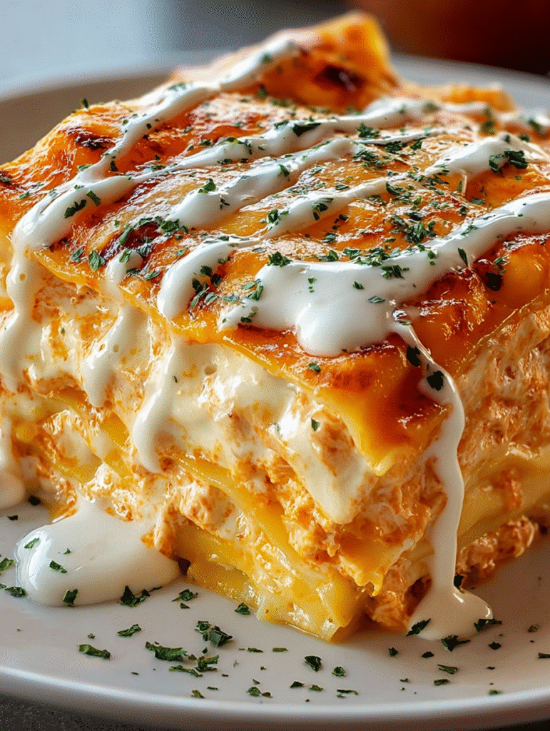 Creamy Spicy Chicken Lasagna