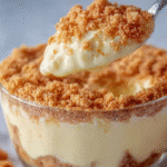 Creamy Vanilla Pudding Crumble Delight