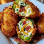 Crispy Jalapeño Poppers with Bacon & Cheese are irresistible! 3 Crispy Jalapeño Poppers with Bacon & Cheese