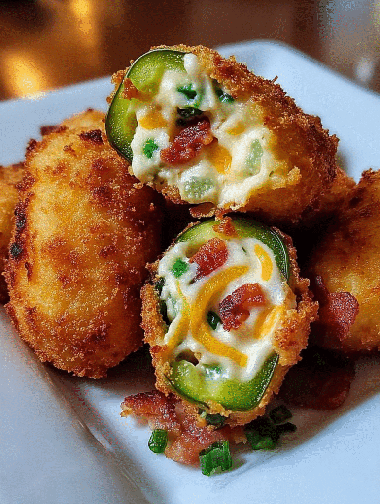 Crispy Jalapeño Poppers with Bacon & Cheese