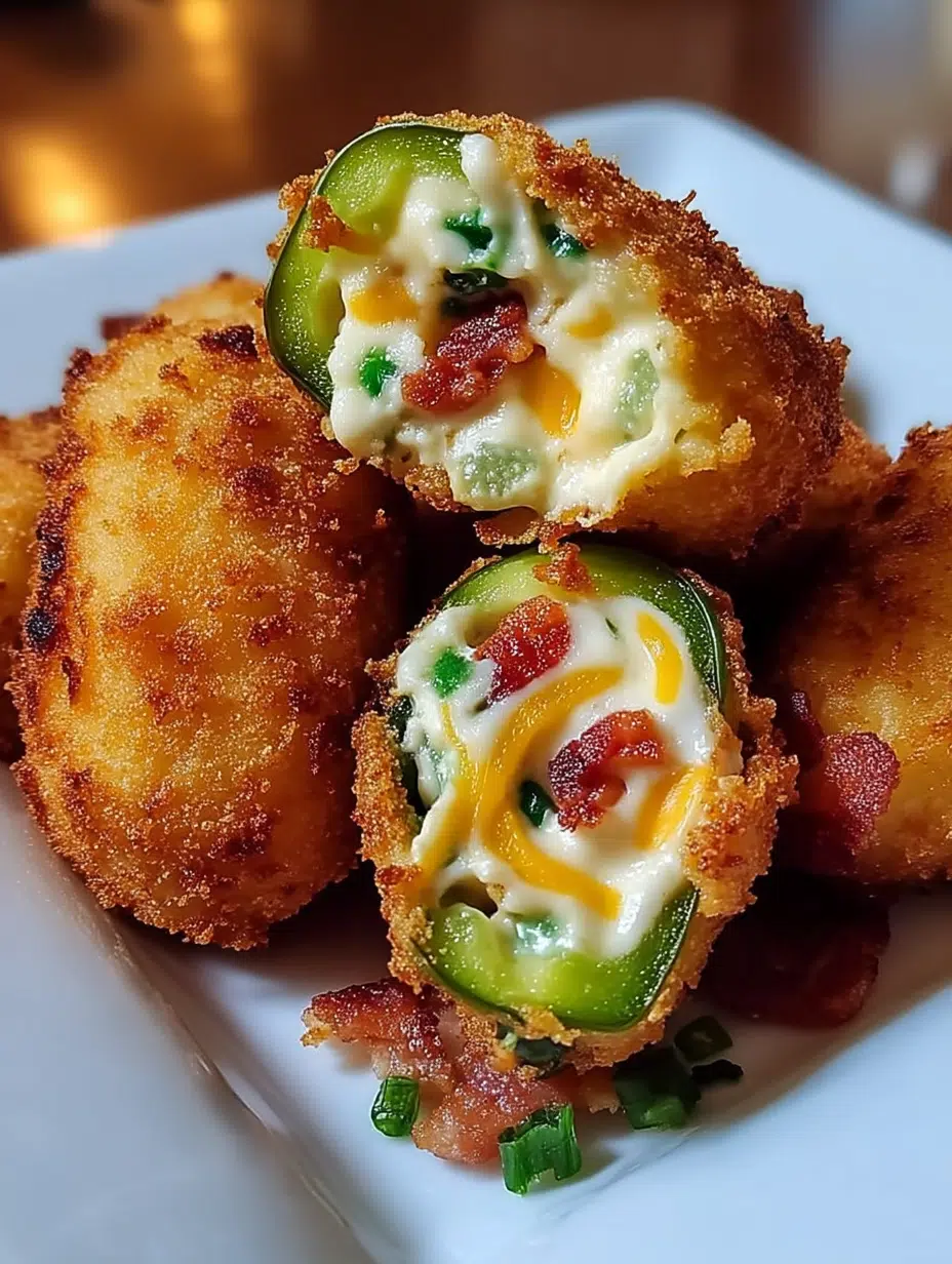 Crispy Jalapeño Poppers with Bacon & Cheese