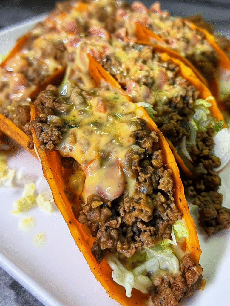 Doritos Tacos with Queso Sauce