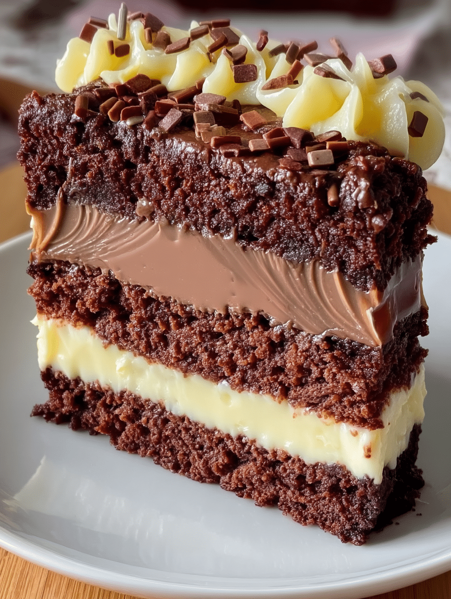 Double Cream Chocolate Layer Cake