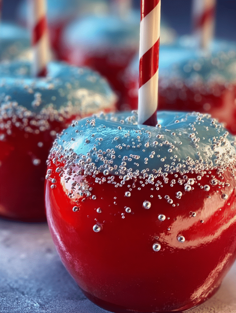 Frosty Wonderland Candy Apples