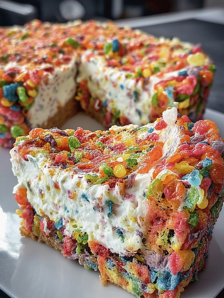 Fruity Pebbles Cheesecake Crunch