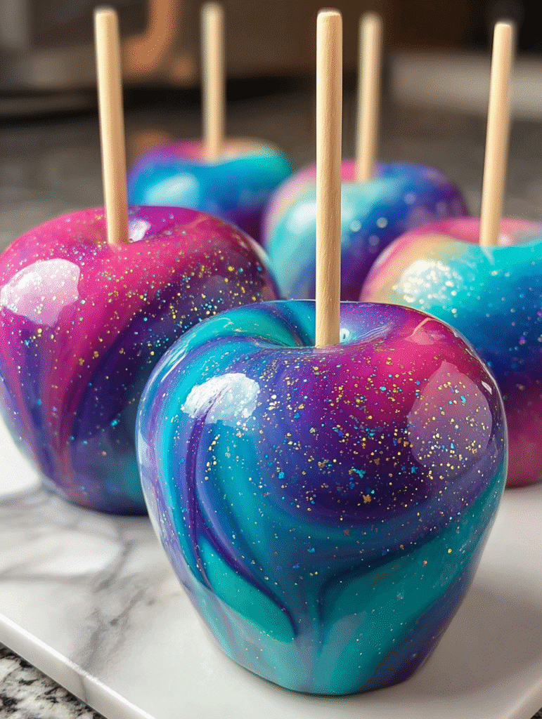 Galaxy Candy Apples