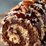 German Chocolate Cake Roll