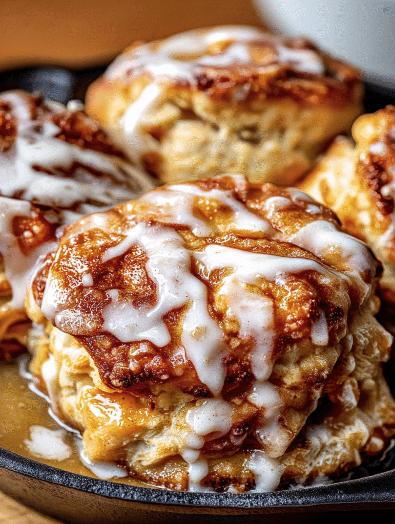 Glazed Apple Pie Biscuits