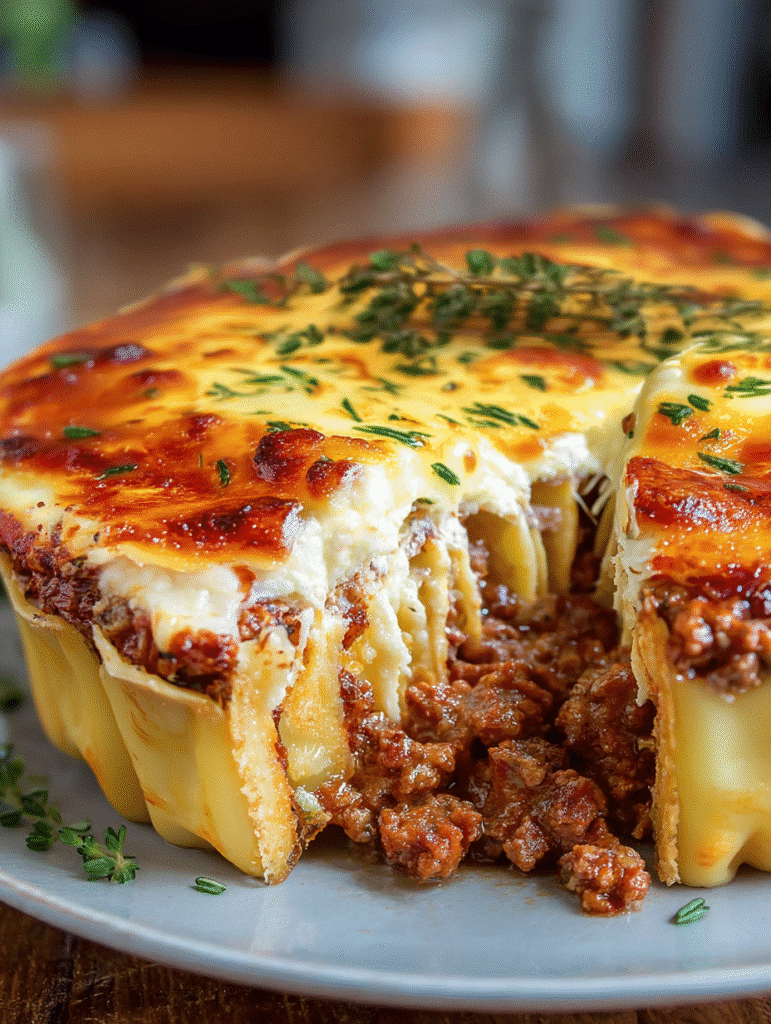 Golden Lasagna Pie