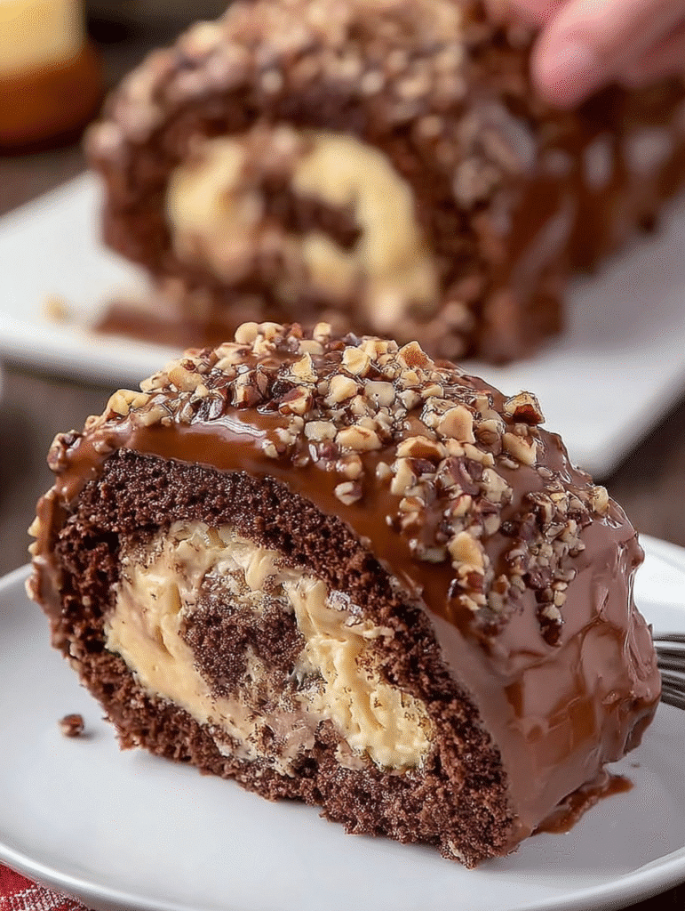 Hazelnut Chocolate Swiss Roll