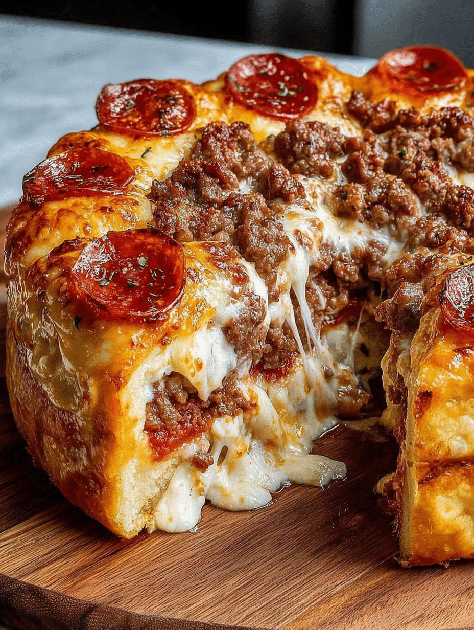Homemade Chicago-Style Deep Dish Pizza