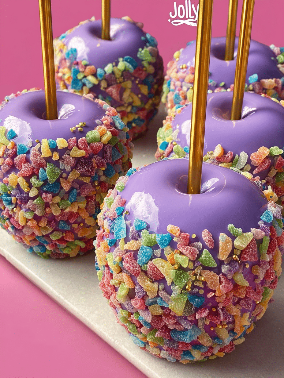 Jolly Rancher Crunch Candy Apples