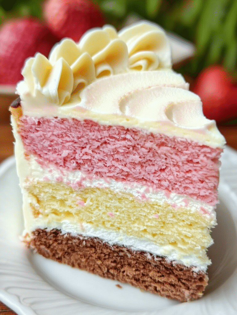 Neapolitan Layer Cake