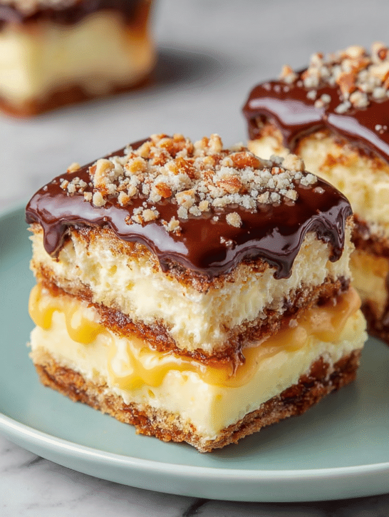 No-Bake Cookie & Custard Cake