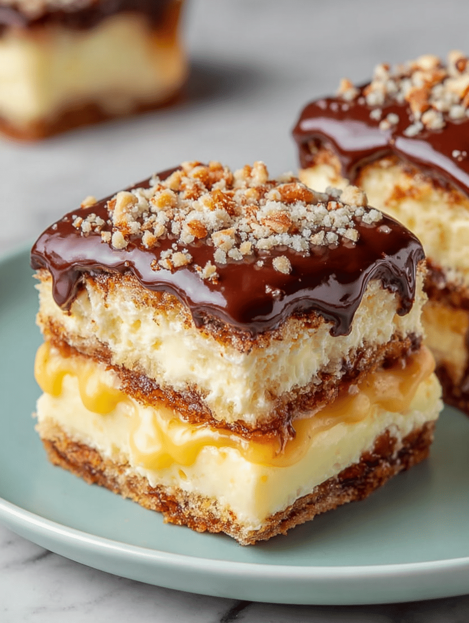 No-Bake Cookie & Custard Cake