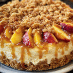 Peach Cobbler Cheesecake: A Heavenly Summer Delight! 3 Peach Cobbler Cheesecake