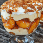 Peach Cobbler Pudding Delight: A No-Bake Dream Dessert! 3 Peach Cobbler Pudding Delight