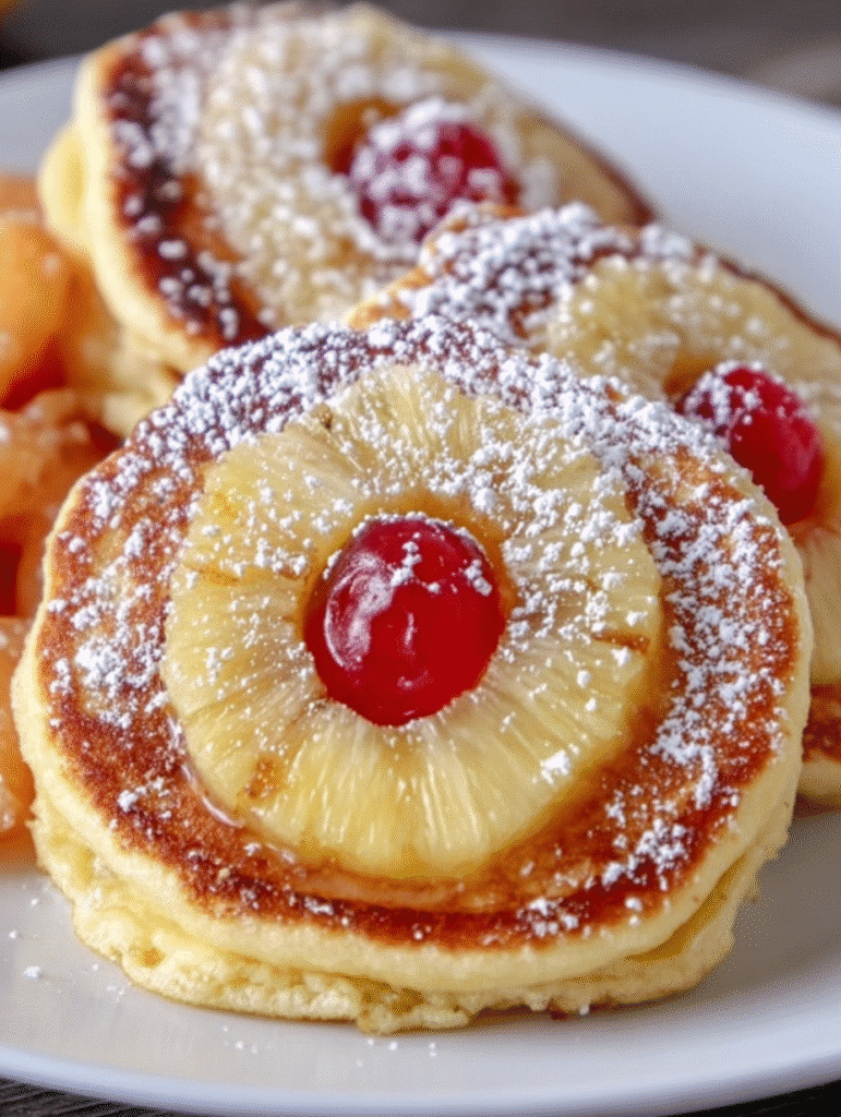 Pineapple Upside-Down Pancakes