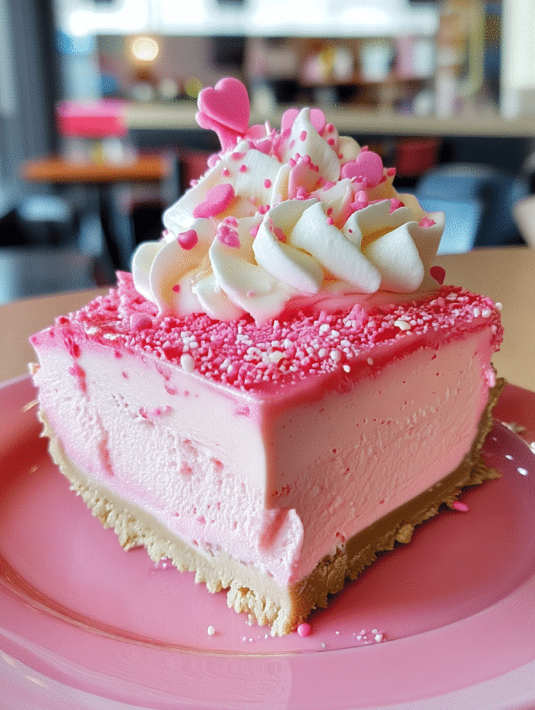 Pink Velvet Cheesecake Squares
